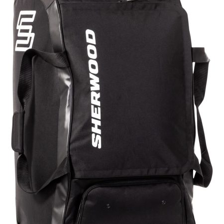 Sherwood Standing Hockey Bag, Wheeled, Junior/Senior, Black, 30-in