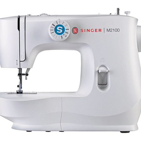 Singer M2100 Sewing Machine with 8 Stitches and 4 Step Buttonhole, Accessories & Dust Cover Included