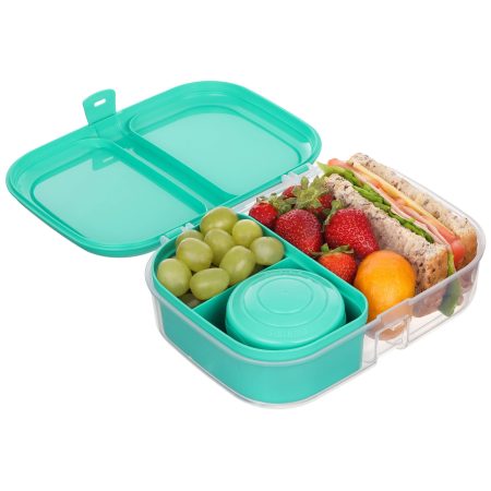 Sistema Ribbon Rectangular Plastic Lunch To Go™ Food Storage Lunch Box, 1.1-L