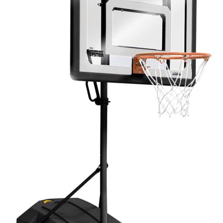 SKLZ Pro Mini Kids' Portable Adjustable Poolside Basketball Backboard, Hoop & Net System w/ Ball, 33-in