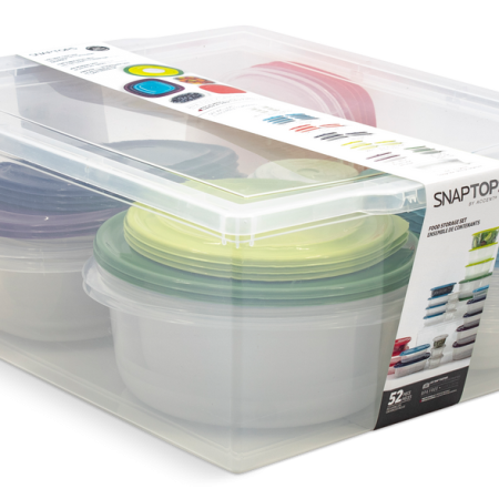 Snaptop Food Storage Container Set with Lids, Polypropylene, 52-pc