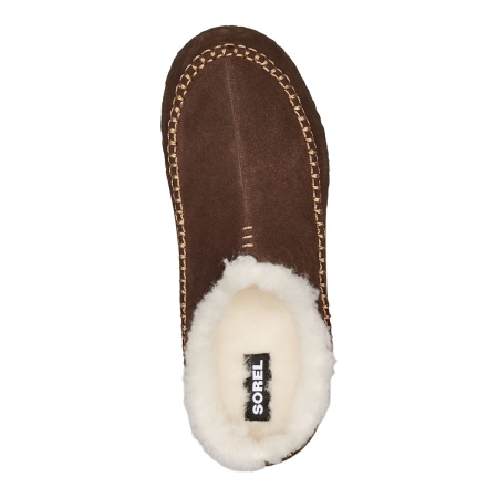 Sorel Men's Falcon Ridge II Slippers, Slip On, Open Heel, Faux Fur, Suede