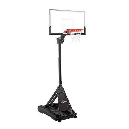 Spalding Momentous Easy Assembly Acrylic Portable Basketball Hoop System, 54-in