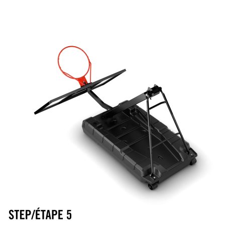 Spalding Momentous Easy Assembly Acrylic Portable Basketball Hoop System, 54-in