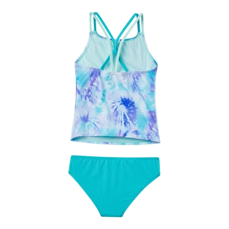 Speedo Girls' Printed Two Piece Tankini Set