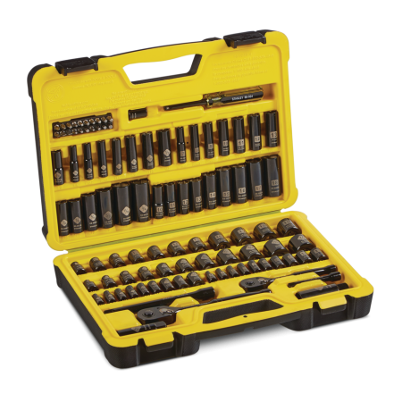 Stanley Professional Grade Black Chrome Socket Set, 99-pc, SAE/Metric