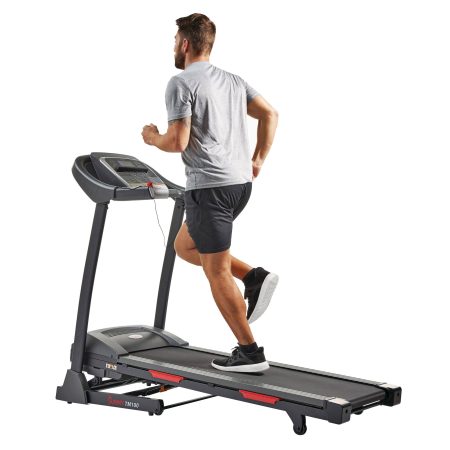 Sunny Health & Fitness TM100 Auto-Incline Folding Treadmill, Bluetooth Compatible