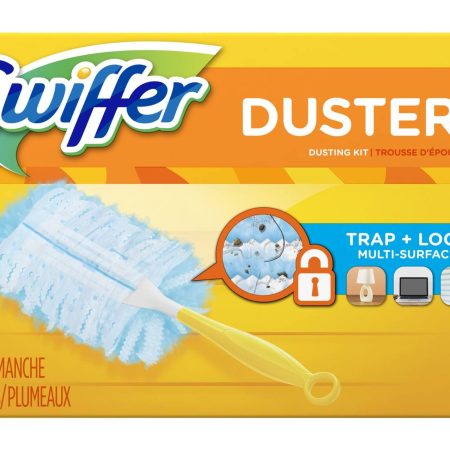 Swiffer Dusters Starter Kit, Kit Includes 1 Handle and 5 Dusters