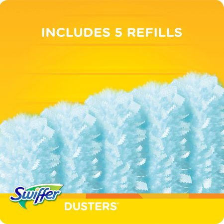 Swiffer Dusters Starter Kit, Kit Includes 1 Handle and 5 Dusters