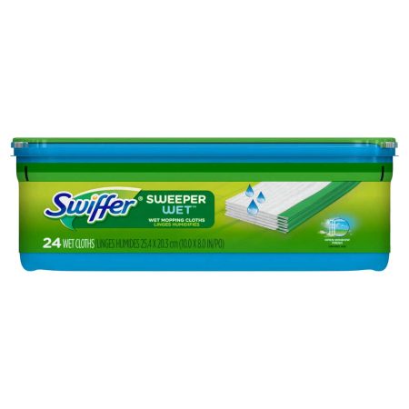 Swiffer Sweeper Wet Mopping Cloths, Open-Window Fresh, 24-pk