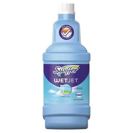 WetJet Multi-Purpose Floor and Hardwood Liquid Cleaner Solution Refill, Open Window Fresh Scent, 1.25 l