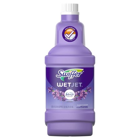 Swiffer WetJet Liquid Floor Cleaner, Lavender Vanilla & Comfort, 42.2 oz