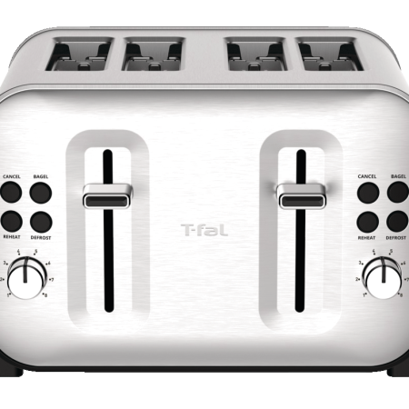 T-fal Element Wide Slots Toaster w/ 6 Settings, Stainless Steel, 4-Slices