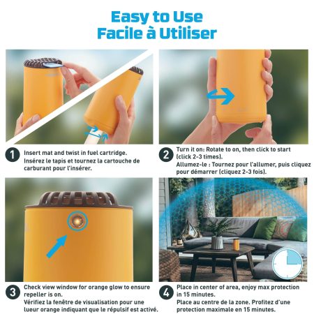 Thermacell Mosquito Repellent, Patio Shield, Citrus