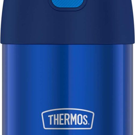 Thermos® Stainless Steel Food Jar Vaccum Insulated with Spoon, Blue, 295-mL