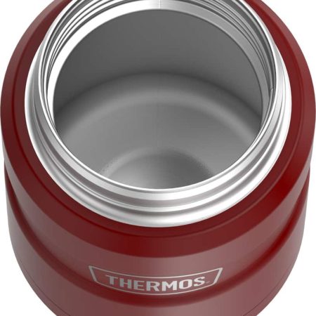 Thermos® Stainless Steel Food Jar Vaccum Insulated with Spoon and Bowl, Assorted Colours, 470-mL