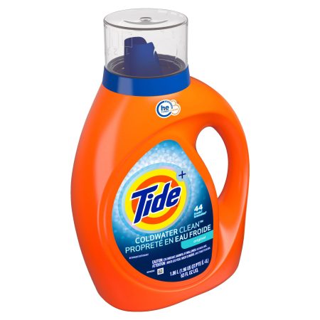 Tide Coldwater Clean HE Turbo Clean Liquid Laundry Detergent, 2.04 L, 44 loads