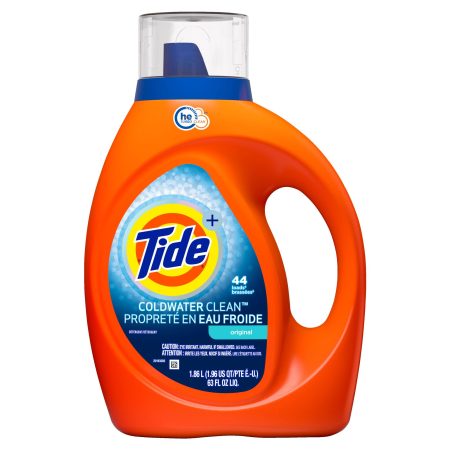 Tide Coldwater Clean HE Turbo Clean Liquid Laundry Detergent, 2.04 L, 44 loads