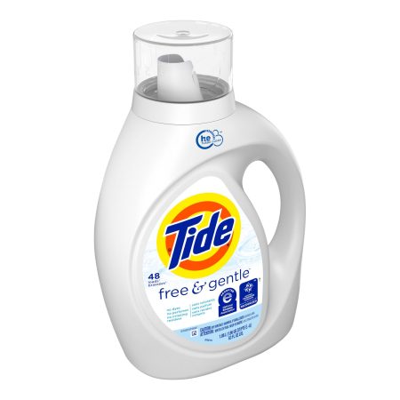 Tide Free & Gentle Liquid Laundry Detergent, 48 loads 69 fl oz