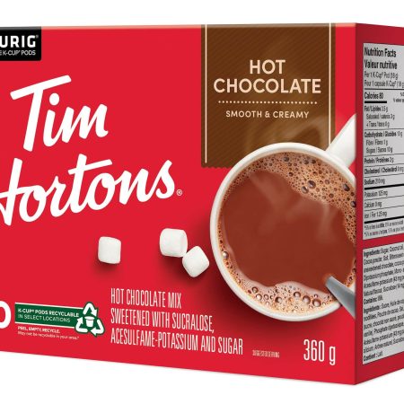 Keurig Tim Hortons Hot Chocolate Smooth & Creamy K-Cup® Pods, 360-g, 20-pk