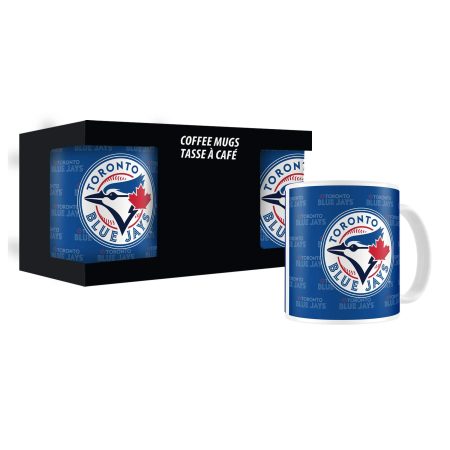 Toronto Blue Jays Ceramic Coffee Mug Set For MLB Baseball Fans/Collectors, 11-oz, 2-pk