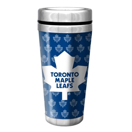 NHL Toronto Maple Leafs Full Wrap Wallpaper Travel Mug, 14-oz