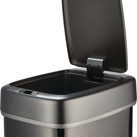 type A Narrow Stainless Steel Automatic Garbage Can w/ Motion Sensor Lid, 50-L