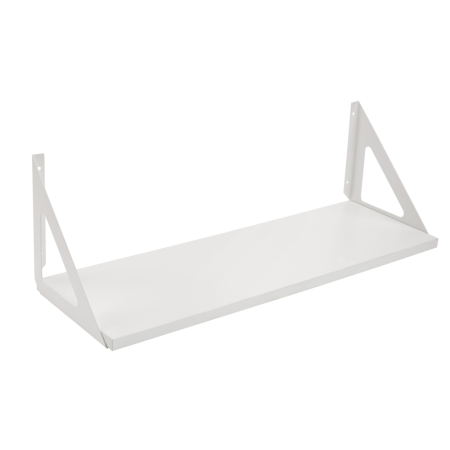 type A Align Floating Dual Bracket Shelf Kit, White, 8 x 24-in