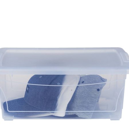 type A Clarity Transparent Storage Box with Lid, 15-L