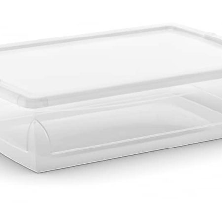 type A Clarity Transparent Storage Box with Lid, 25-L