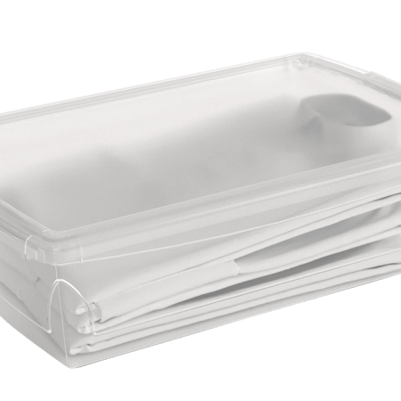 type A Clarity Transparent Storage Box with Lid, 25-L