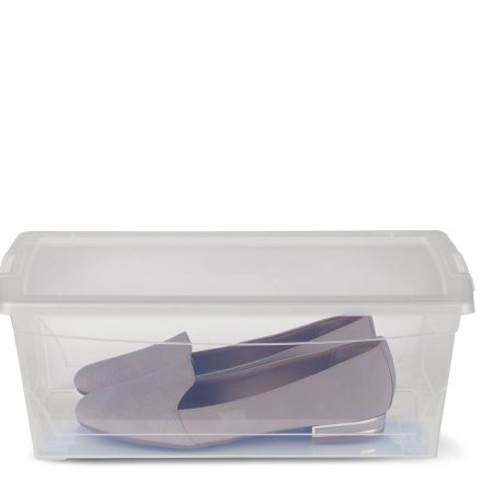 type A Clarity Transparent Storage Box with Lid, 9-L