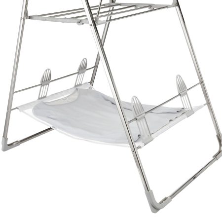 type A Heavy Duty Gullwing Folding Drying Rack, 62.5 x 23.3 x 44-in