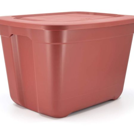 type A Restore Stackable Storage Box with Lid, 68-L, Red