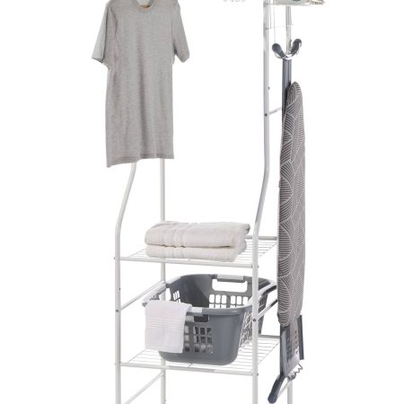 type A Linear Side Laundry Organization System, White