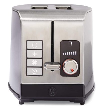 Vida by PADERNO Digital Stainless Steel Toaster, 2-Slice