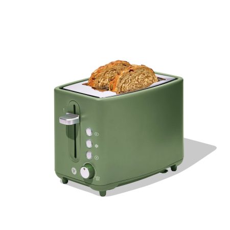 Vida by PADERNO Colour Series 2-Slice Toaster with 3 Settings, Matcha