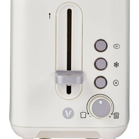 Vida by PADERNO Colour Series 2-Slice Toaster with 3 Settings, Shortbread