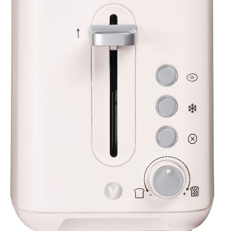 Vida by PADERNO Colour Series 2-Slice Toaster with 3 Settings, Shortbread