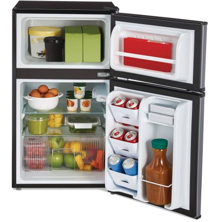 Vida by PADERNO 2-Door Stainless Steel Fridge, 3.1 Cu-Ft