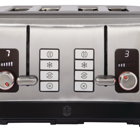 Vida by PADERNO Digital Stainless Steel Toaster, 4-Slice