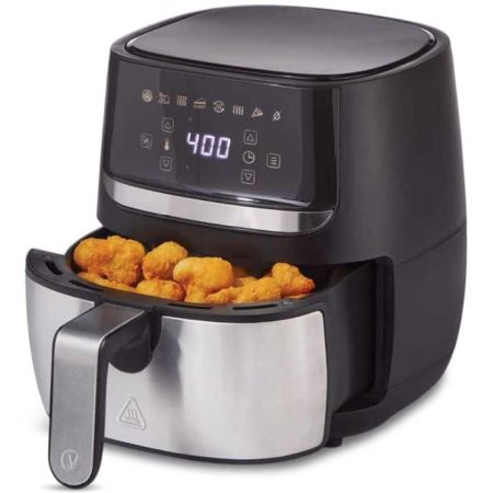 Vida by PADERNO Stainless Steel Non-Stick Air Fryer, 3.8-L