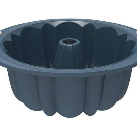 Vida by PADERNO Reinforced Silicone Fluted Cake Pan, Blue