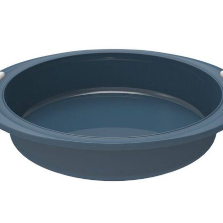 Vida by PADERNO Reinforced Silicone Round Cake Pan, Blue