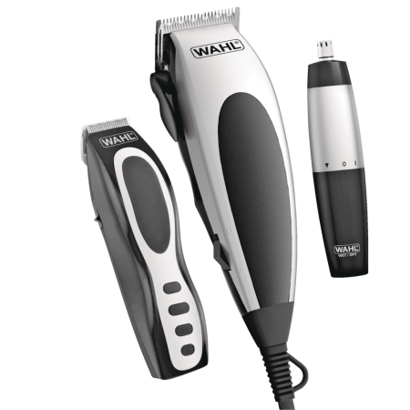 Wahl Home Barber Haircutting Kit with Clippers, Ear/Nose/Brow Trimmer & Scissors, 30-pc