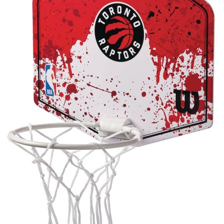 Wilson NBA Toronto Raptors Over-The-Door Mini Basketball Hoop & Net Set w/Ball