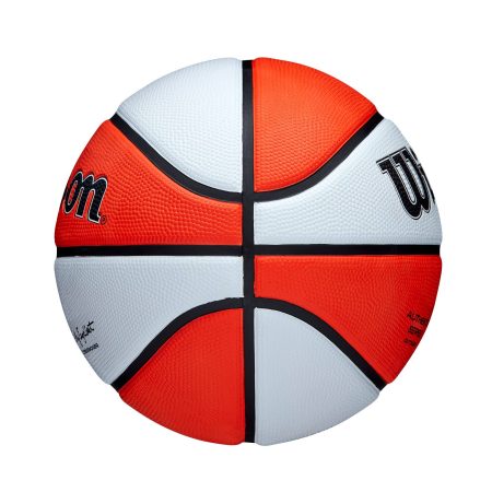 Wilson WNBA Authentic Series Youth Kids' Outdoor Basketball, Size 6, Orange/White