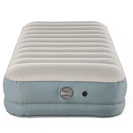 Woods Double High Toughguard™ Inflatable Air Bed with Rechargeable Pump, Twin, Grey