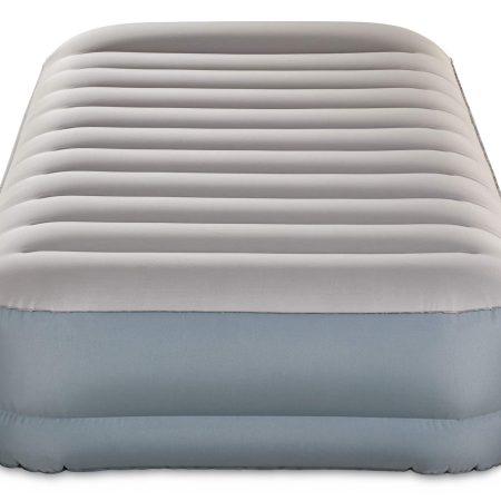 Woods Double High Toughguard™ Inflatable Air Bed with Rechargeable Pump, Twin, Grey