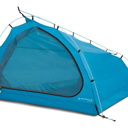 Woods O'HARA 2-Person, 3-Season Backcountry Camping Tent w/ 1 Door, Vestibule, Rain Fly & Carry Bag